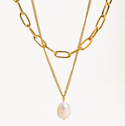 Percy layered pearl necklace