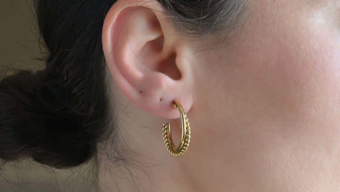 Entwined Hoop earrings