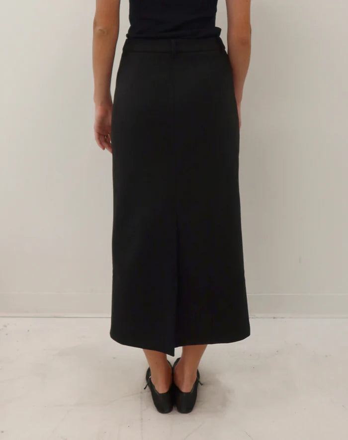Suede Pencil Skirt