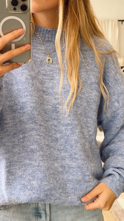 Brushed Knit Crew
