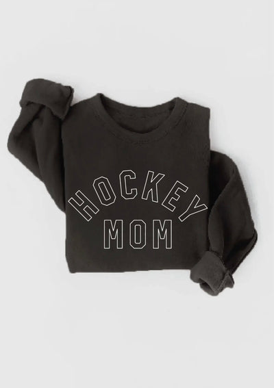 Hockey Mom Graphic Crewneck Sweater