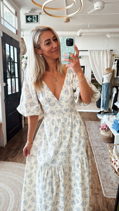 Lilah Dress Tie Back Full Length Dress