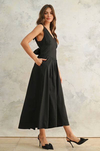 Bow Detail Woven Dress