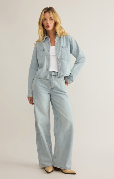 All Day Cropped Denim Jacket