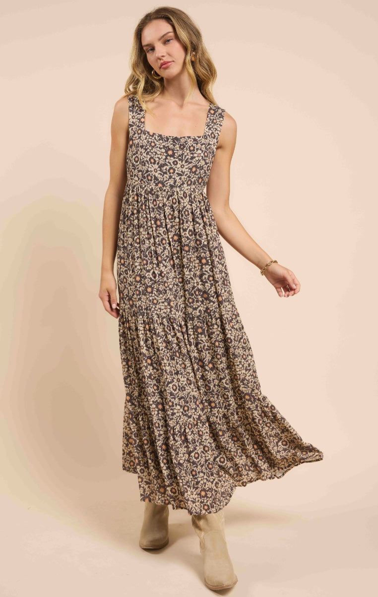 Desert sunset maxi dress