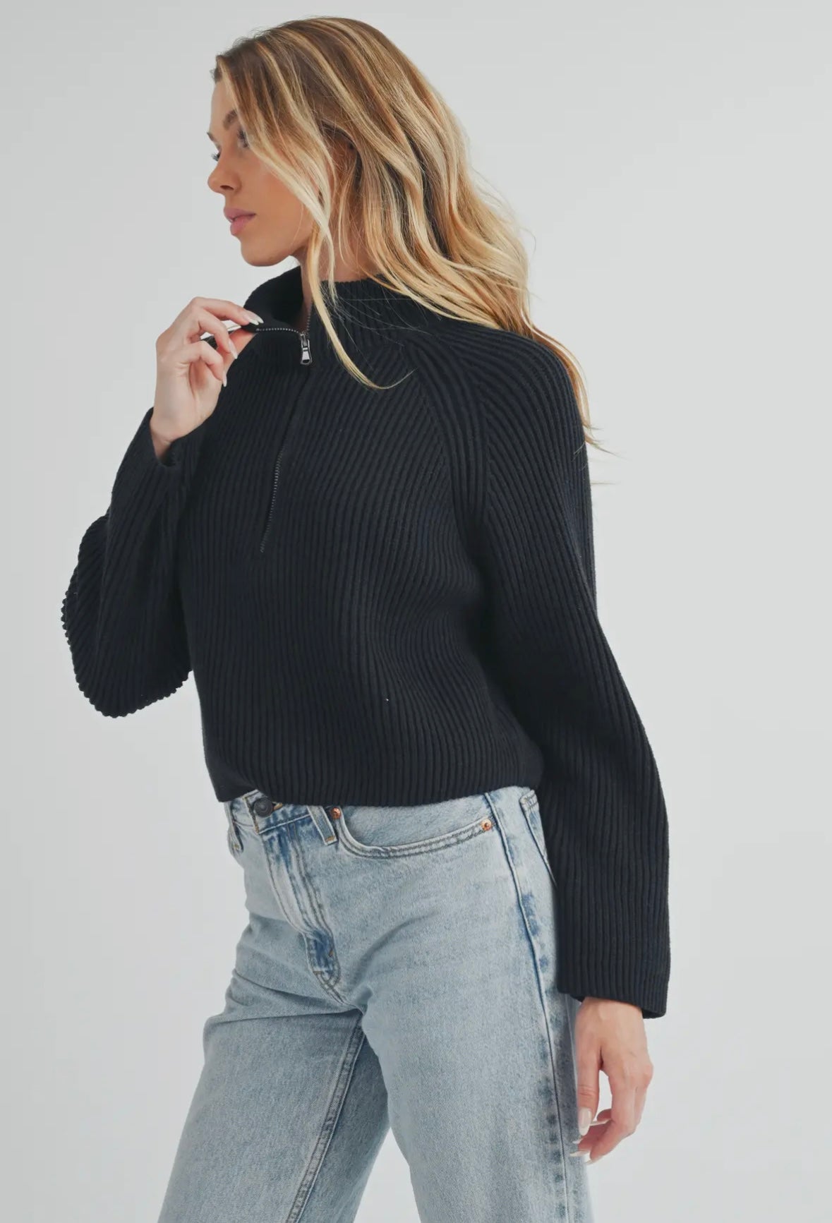 Half zip sweater