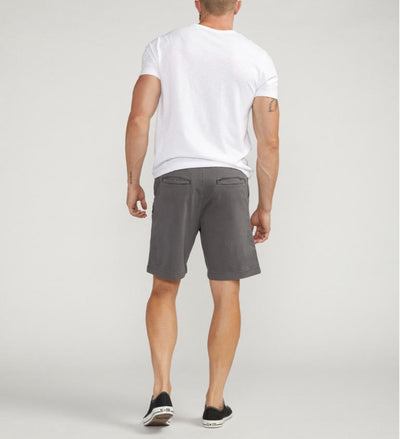 Mens pull on Chino short- Silver Jeans
