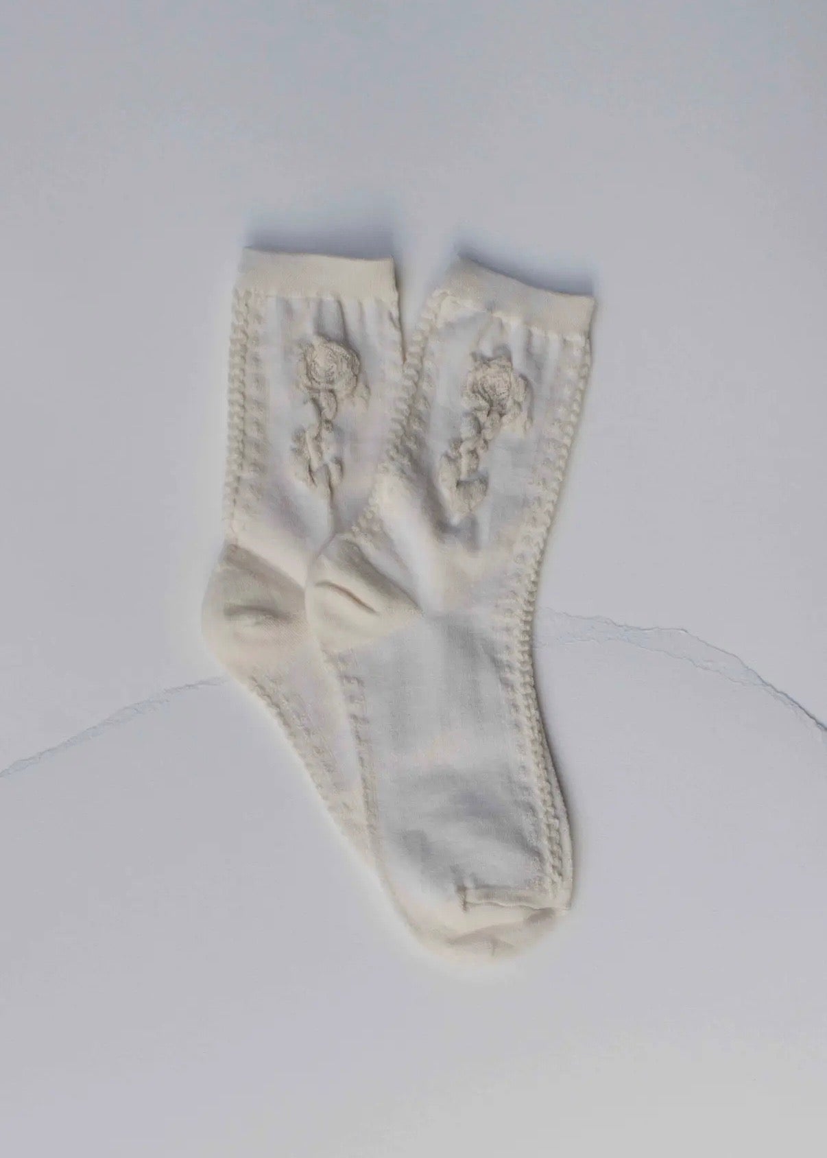Rose Cotton Blend Socks