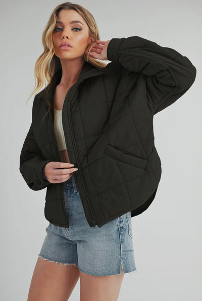 Quilted puffer jacket