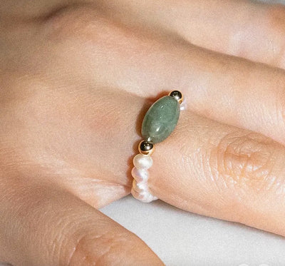 Henly Pearl Stone Ring