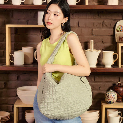 WAFFLE SHOULDER BAG LARGE