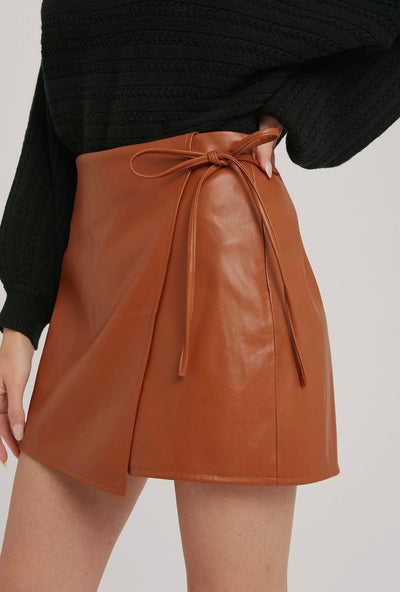 Leather Skort