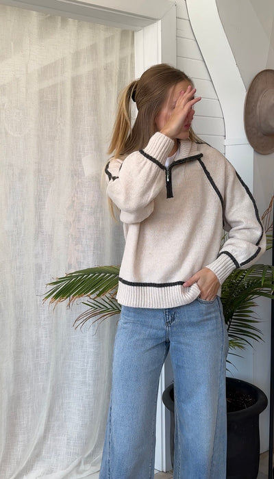 Alps Half Zip Sweater