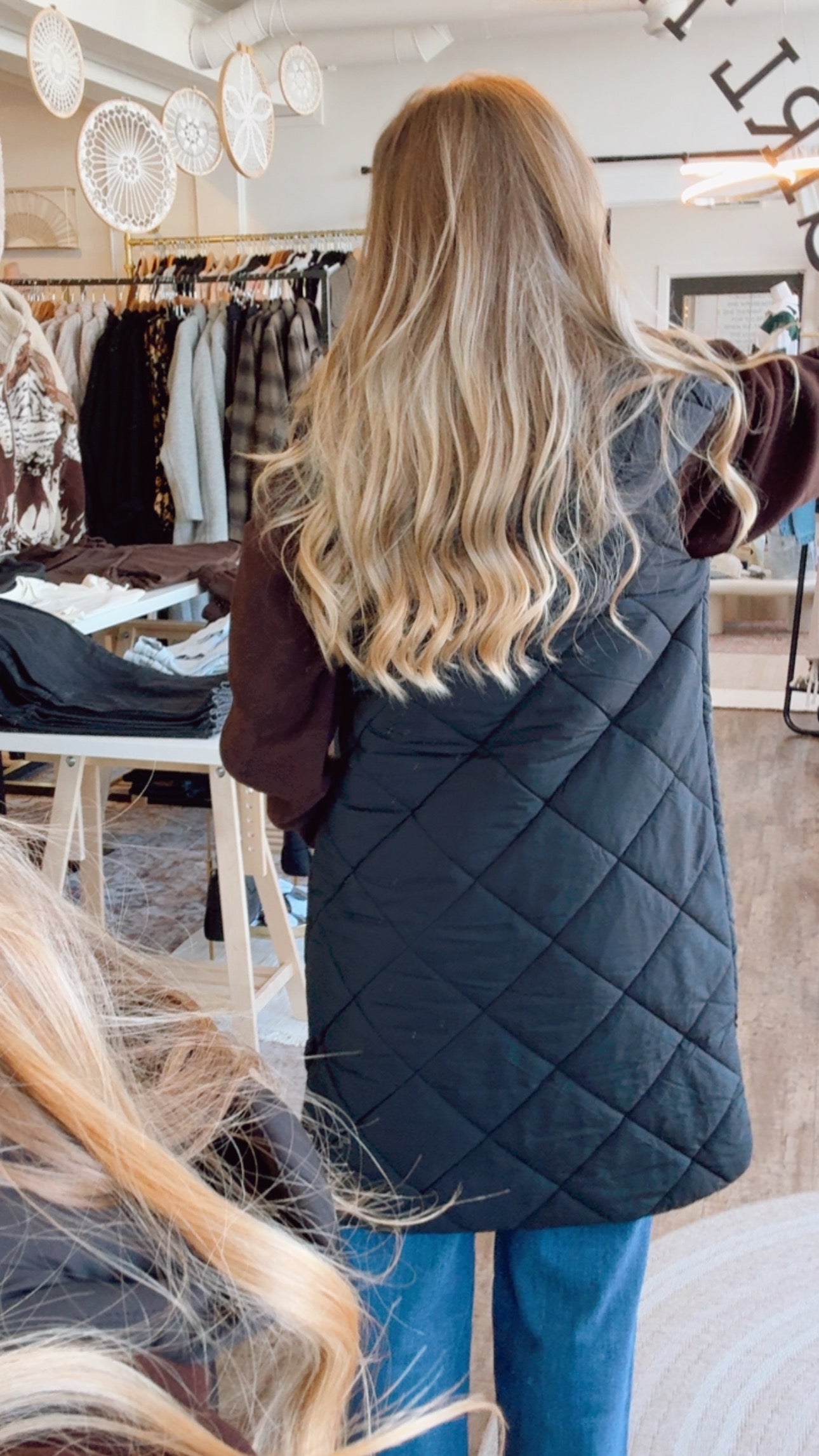 Quilted Puffer Hooded Vest