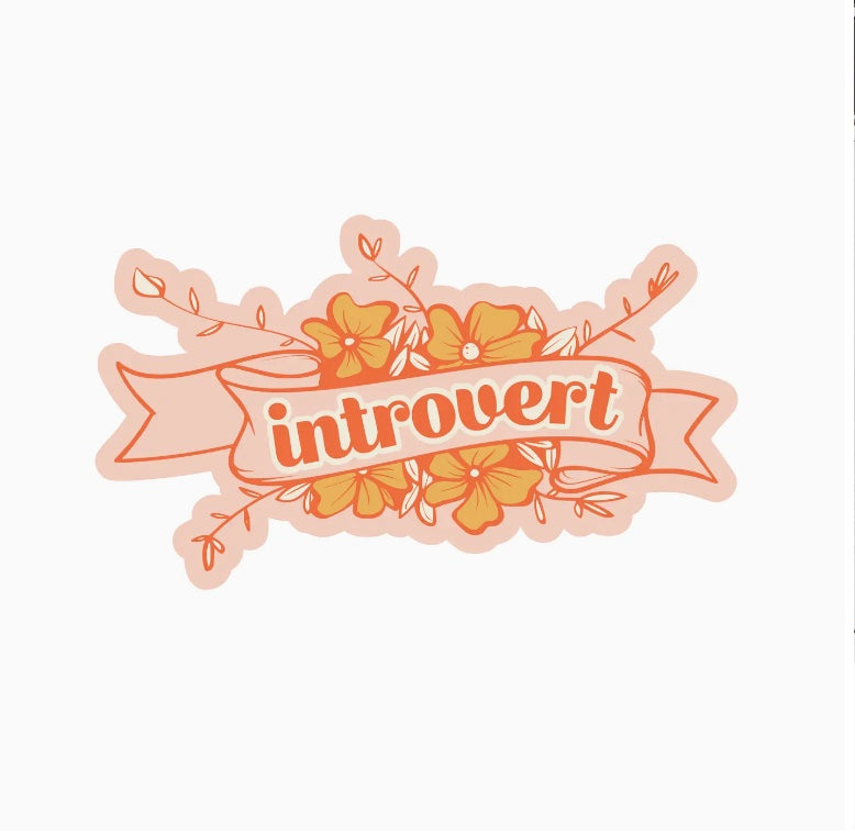 Introvert Vinyl Sticker