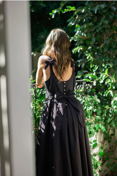 Bow Detail Woven Dress