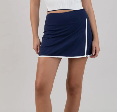 Wrap Tennis Mini Skirt with Shorts