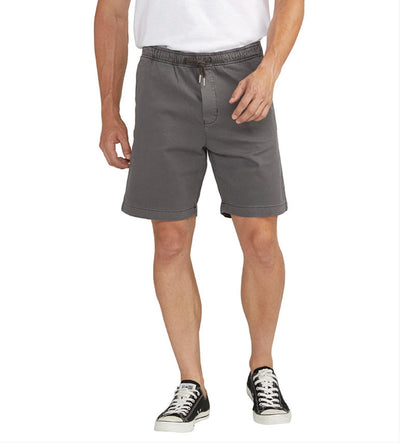 Mens pull on Chino short- Silver Jeans