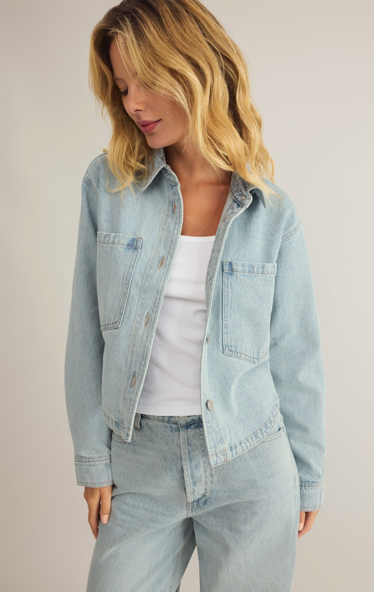 All Day Cropped Denim Jacket