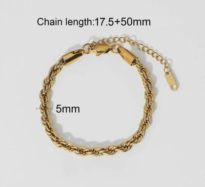 stainless gold bracelets