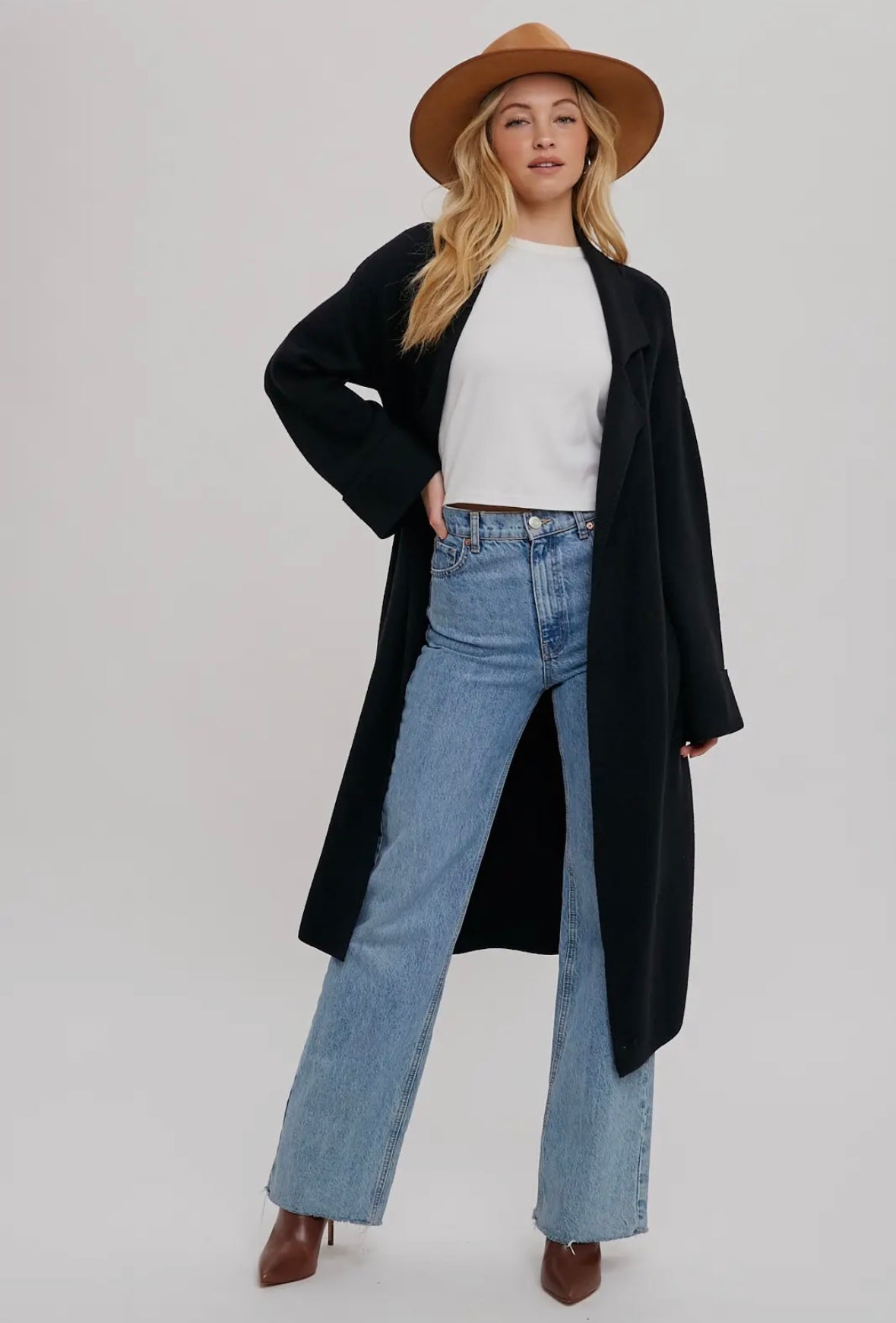 Effortless trench coatigan