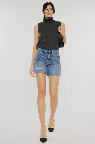 High Rise dani denim short