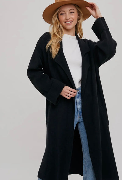 Effortless trench coatigan