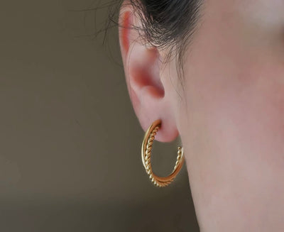 Entwined Hoop earrings
