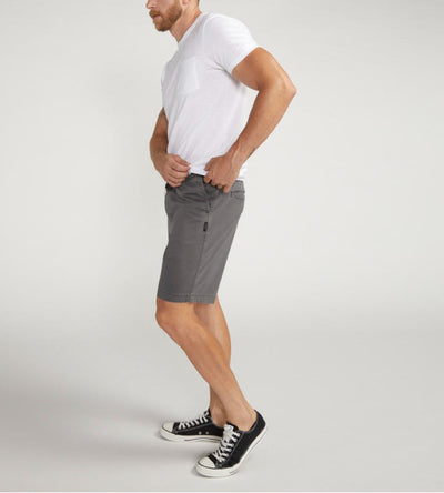 Mens pull on Chino short- Silver Jeans