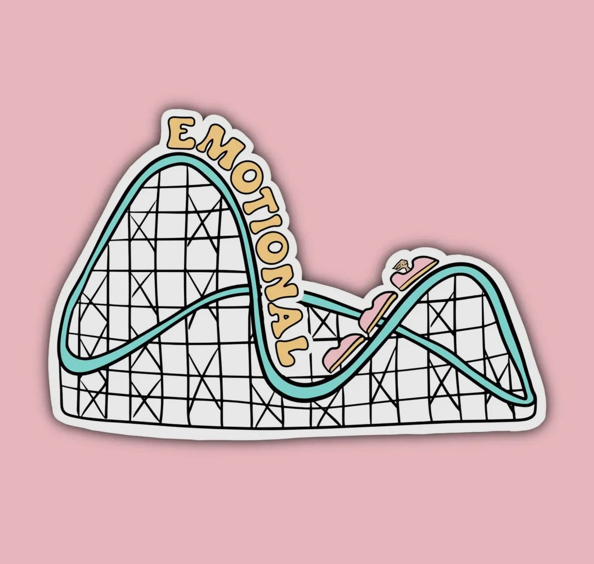 Emotional rollercoaster sticker