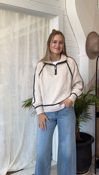 Alps Half Zip Sweater