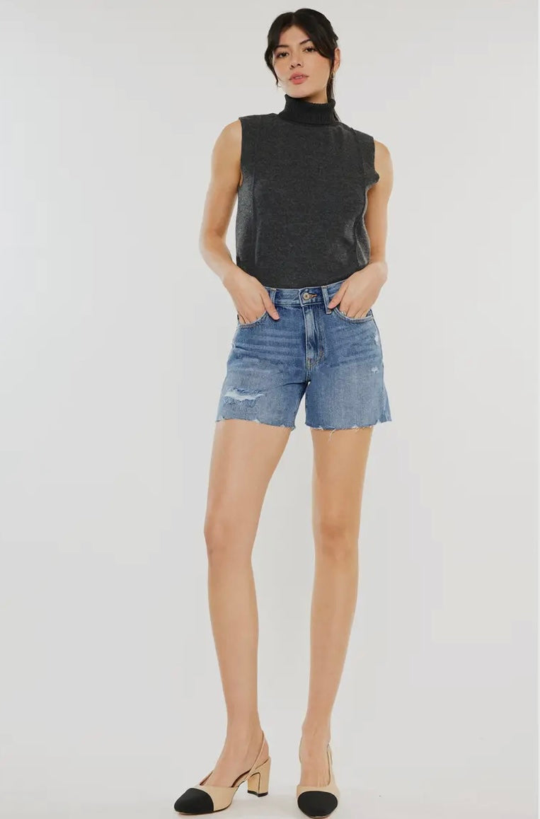 High Rise dani denim short