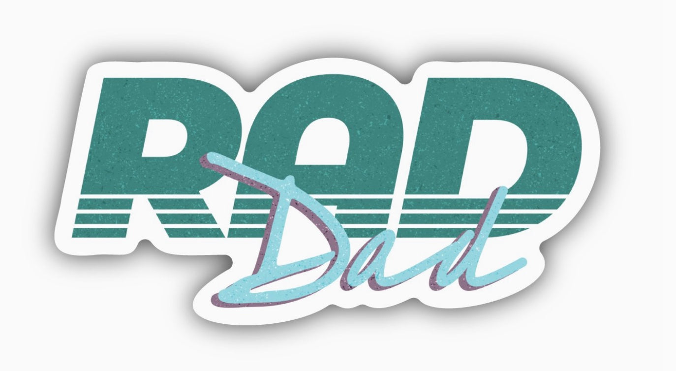 Rad Dad Green Sticker