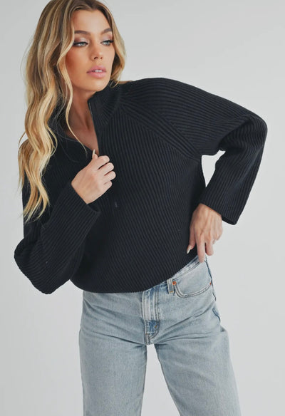 Half zip sweater