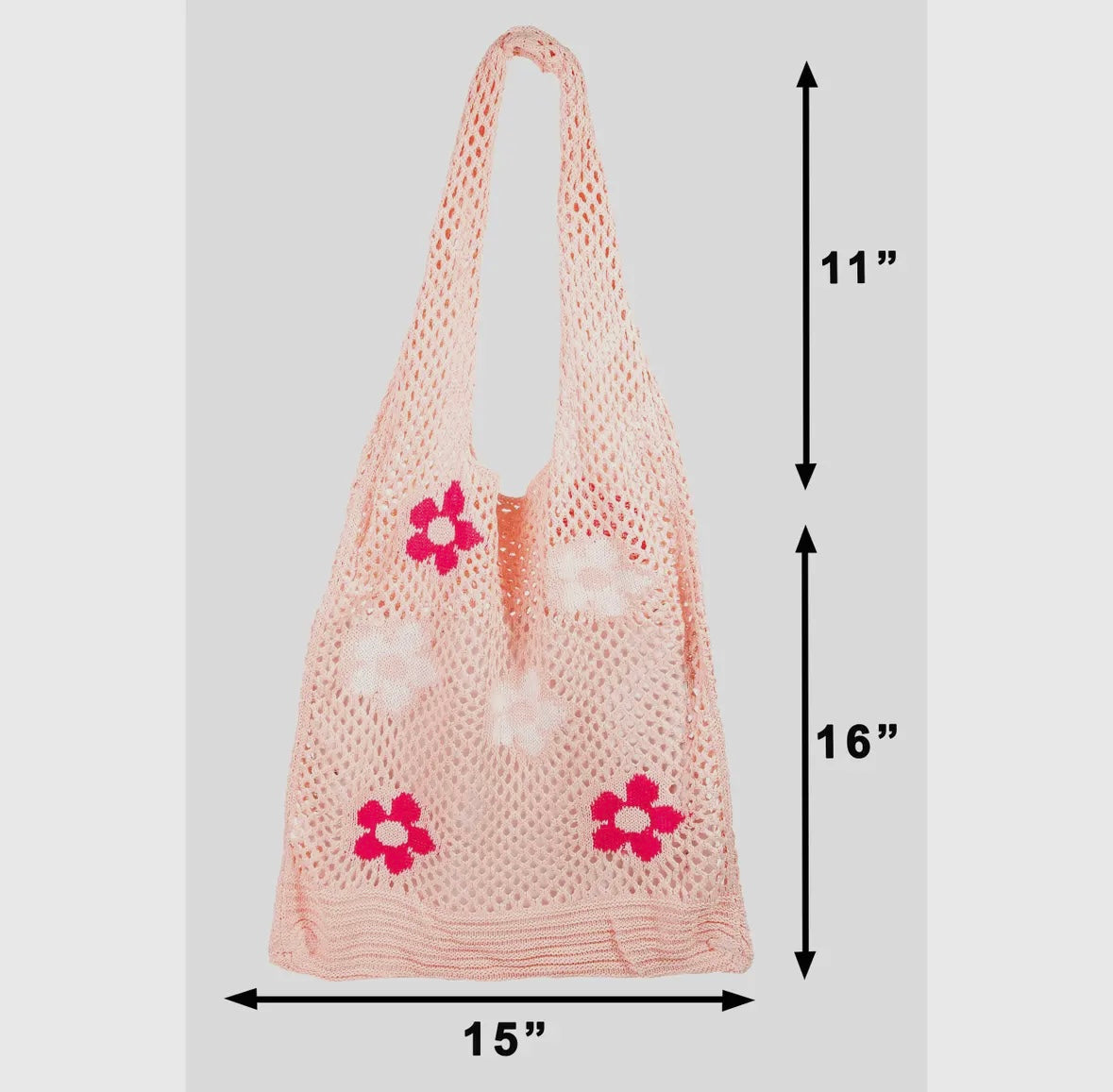 Flower cotton tote