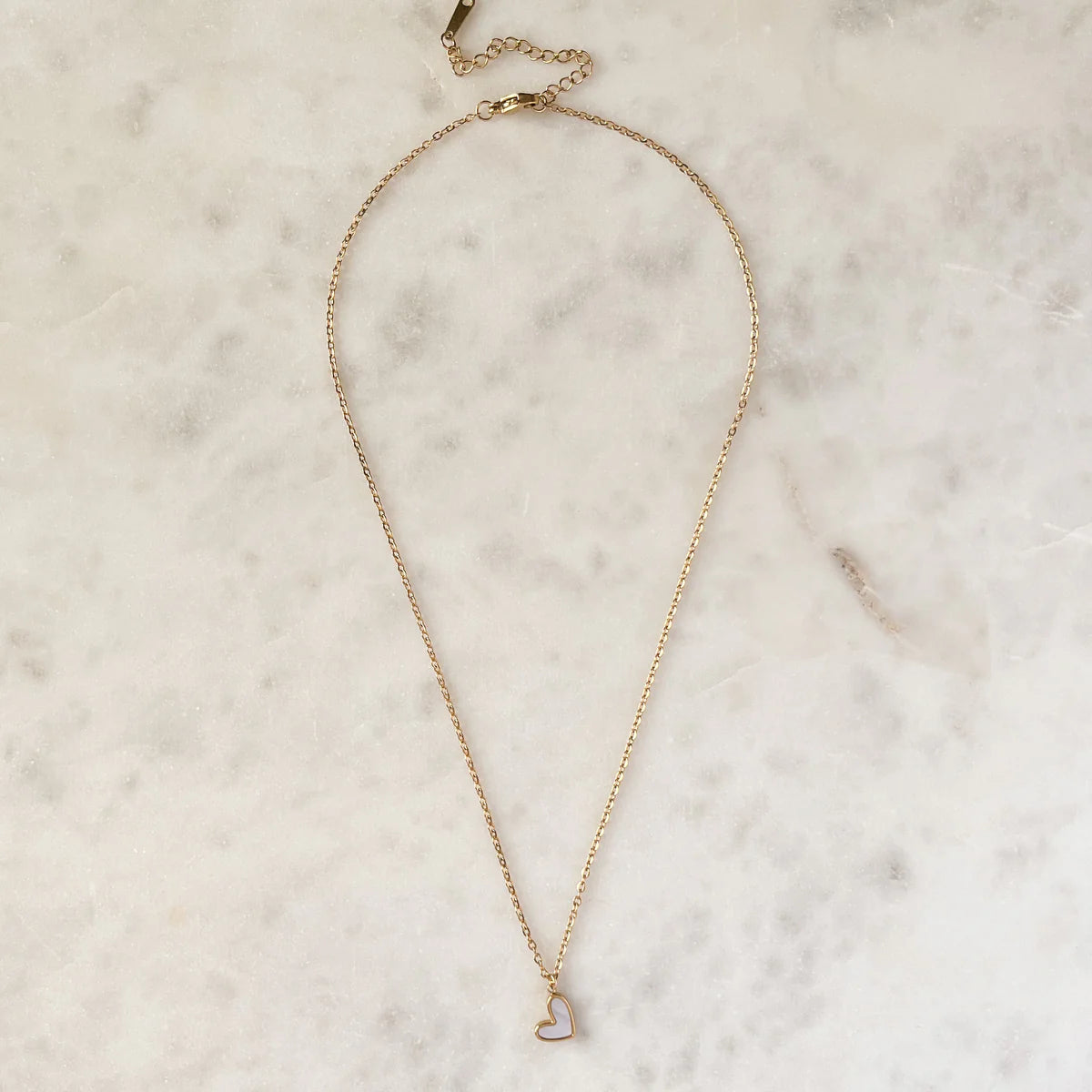 Mila & Mini Shell Heart Necklace