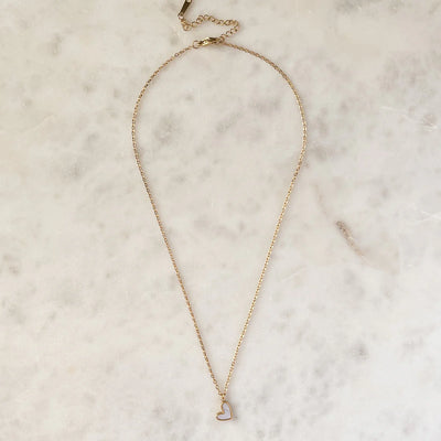 Mila & Mini Shell Heart Necklace