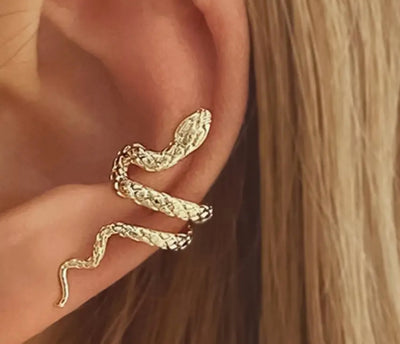 Khari Non-Tarnish Serpent Ear Cuff