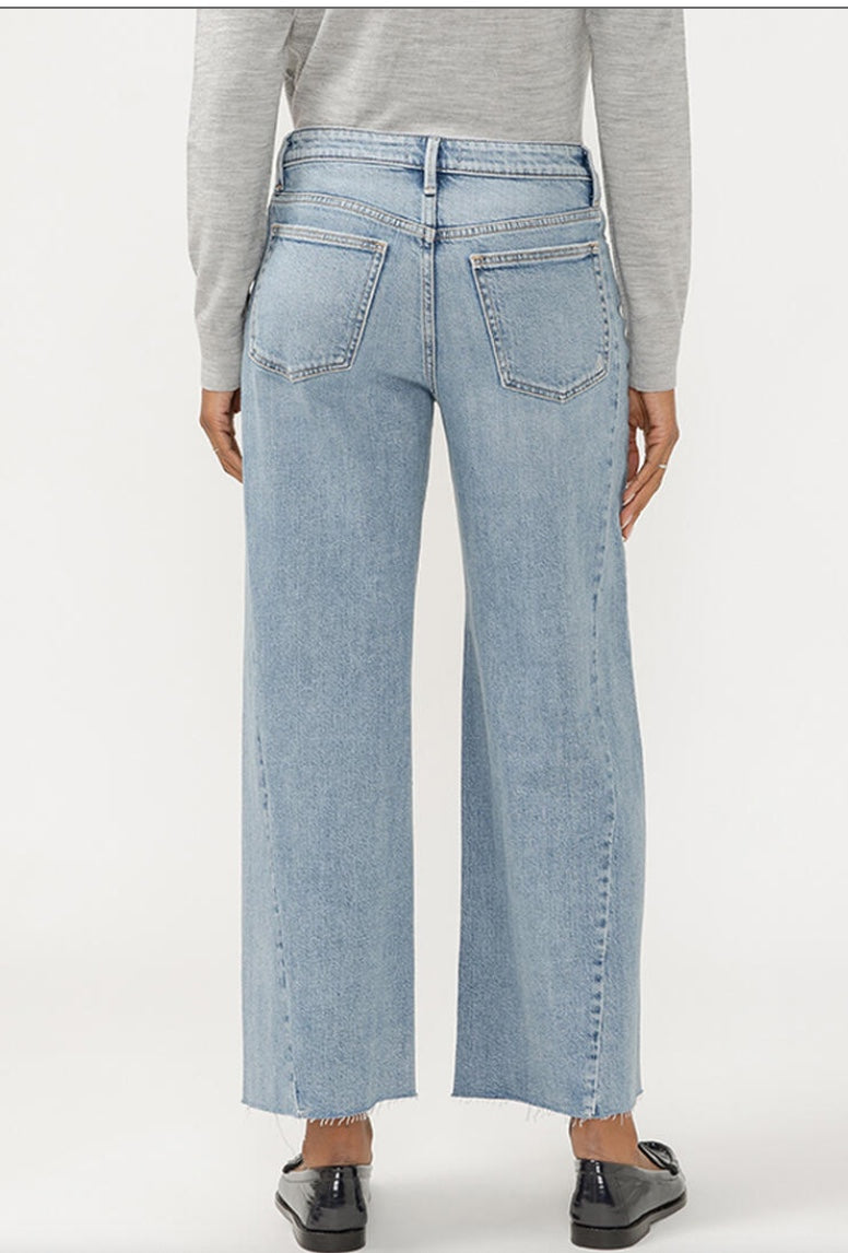 Isbister High Rise Angled Seam Wide Leg Jeans