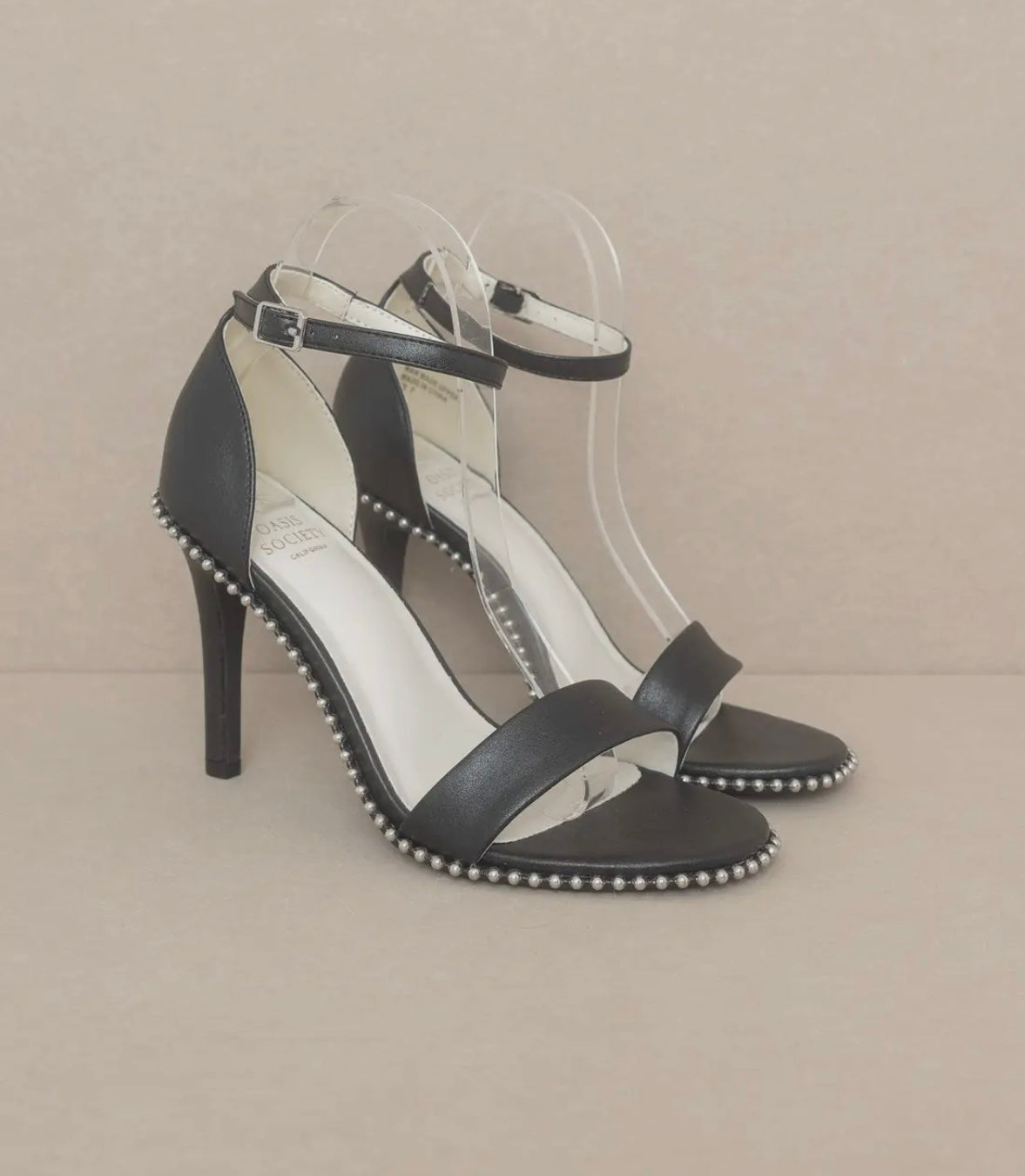 Milan open toe heel