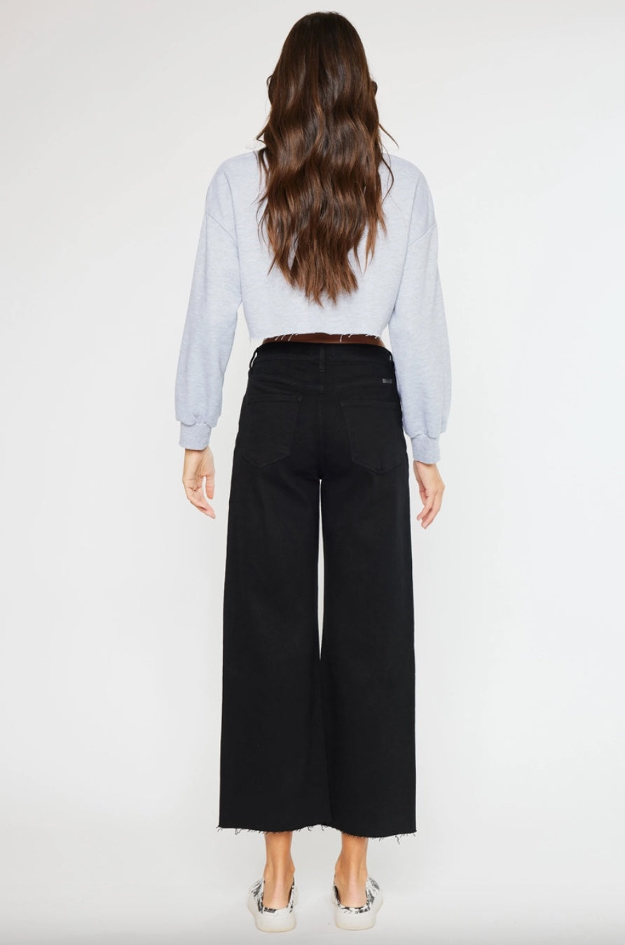 High Rise Crop Wide Leg JEANS