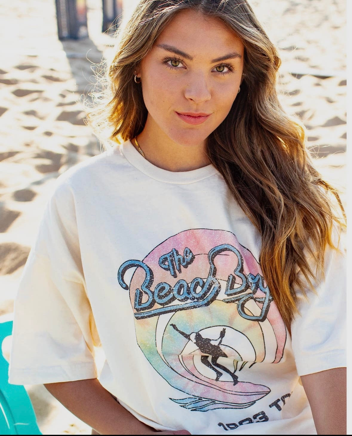 The beach boys oversized graphic t