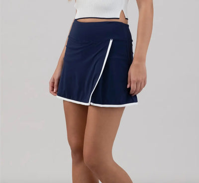 Wrap Tennis Mini Skirt with Shorts