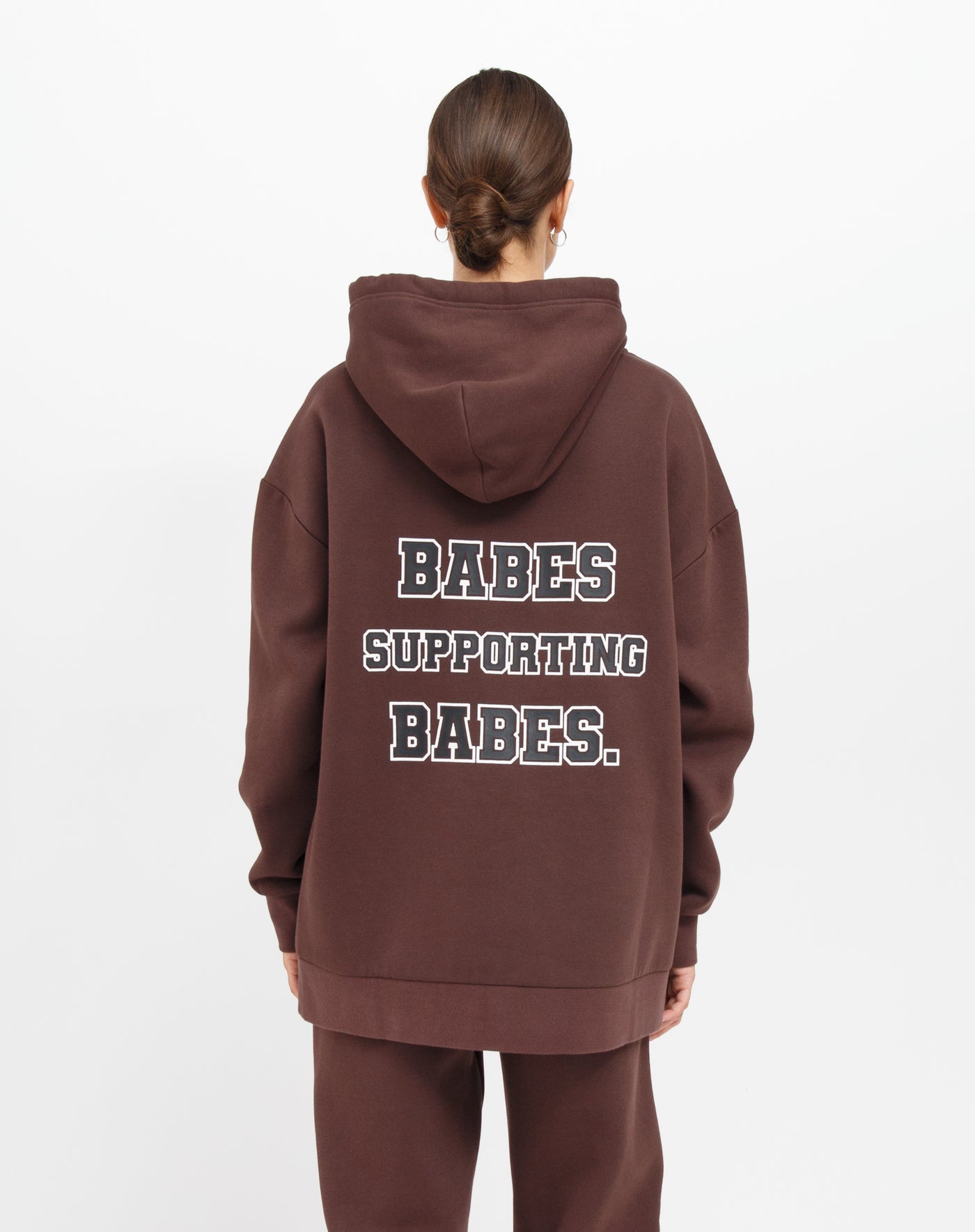 'Babes supporting babes' Big sister hoodie