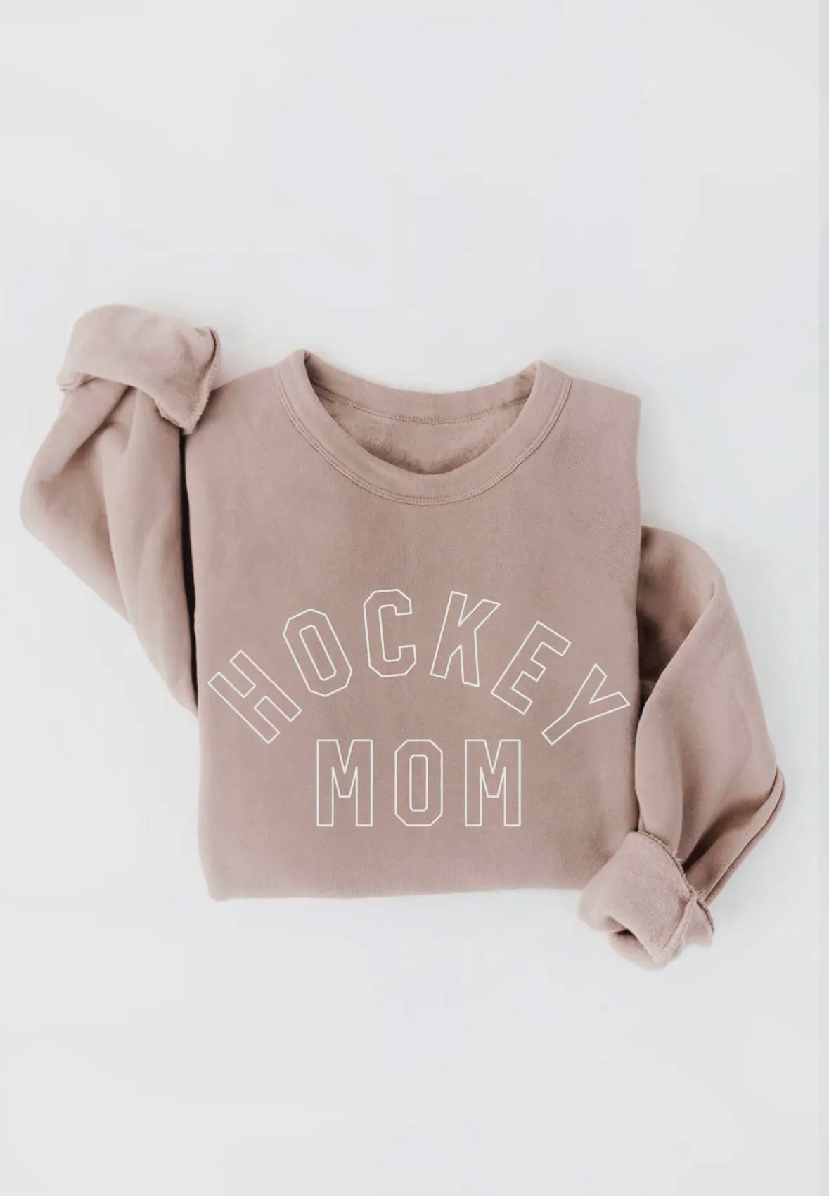 Hockey Mom Graphic Crewneck Sweater