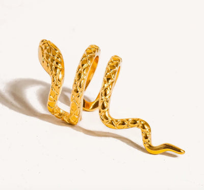 Khari Non-Tarnish Serpent Ear Cuff