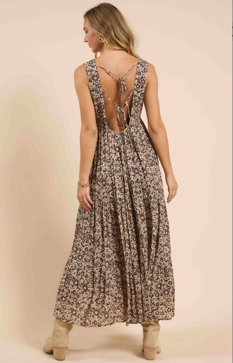 Desert sunset maxi dress