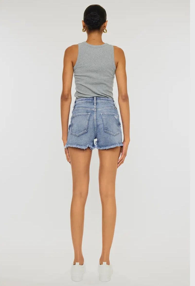 Kancan hi/lo denim short