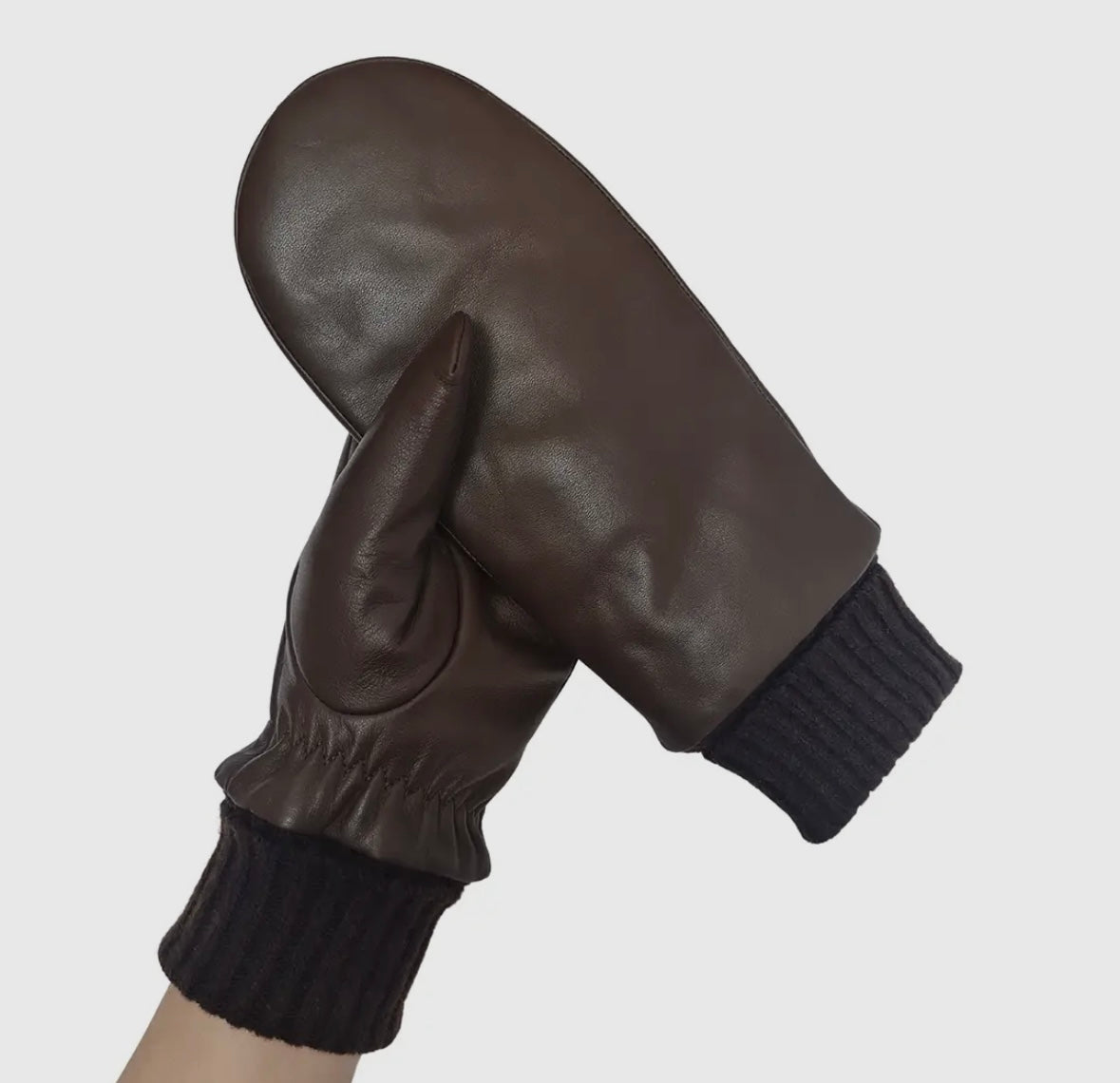 Leather mitts