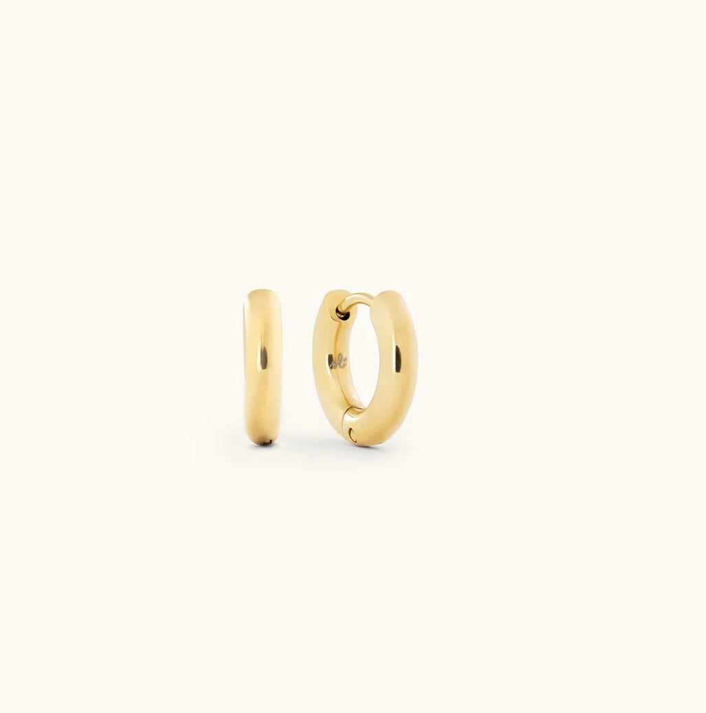 Clover hoop earrings
